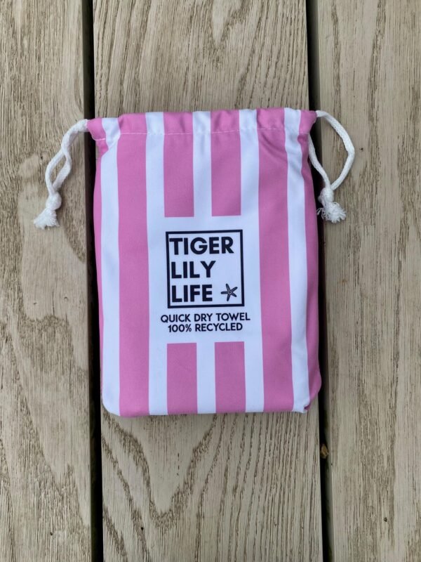 Quick Dry Pink Beach Towel - Image 3