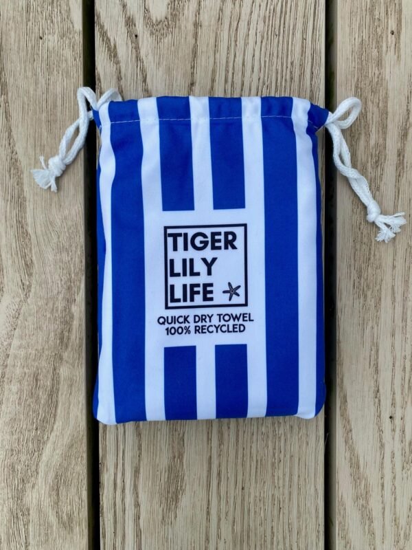 Quick Dry Blue Beach Towel - Image 4